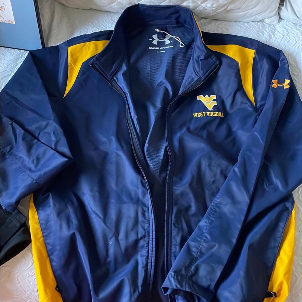 WVU full zip under armour jacket